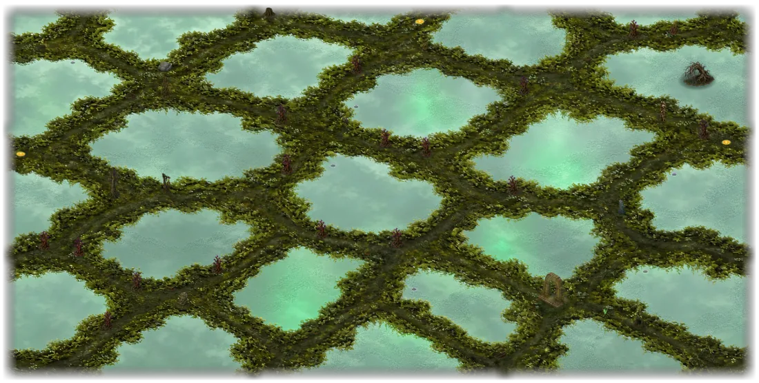 Map of Mire Marshes